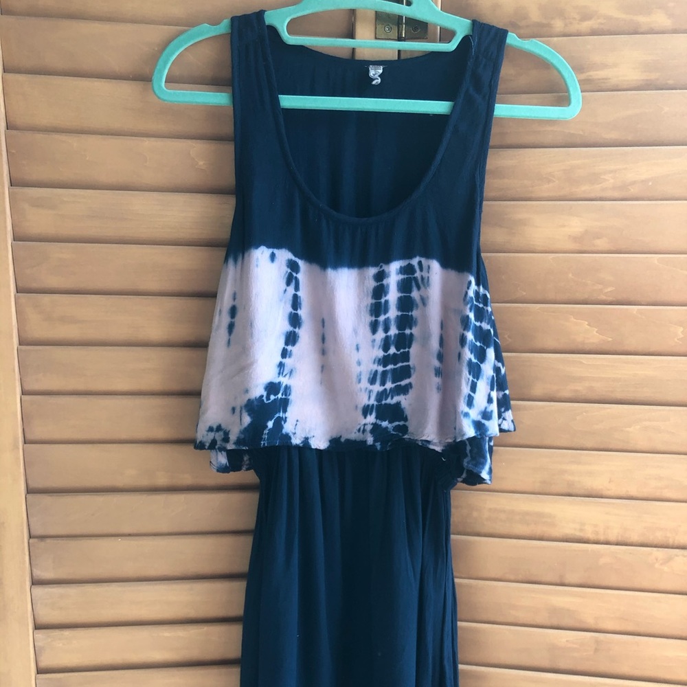 Tye Dye Distressed Shift Dress